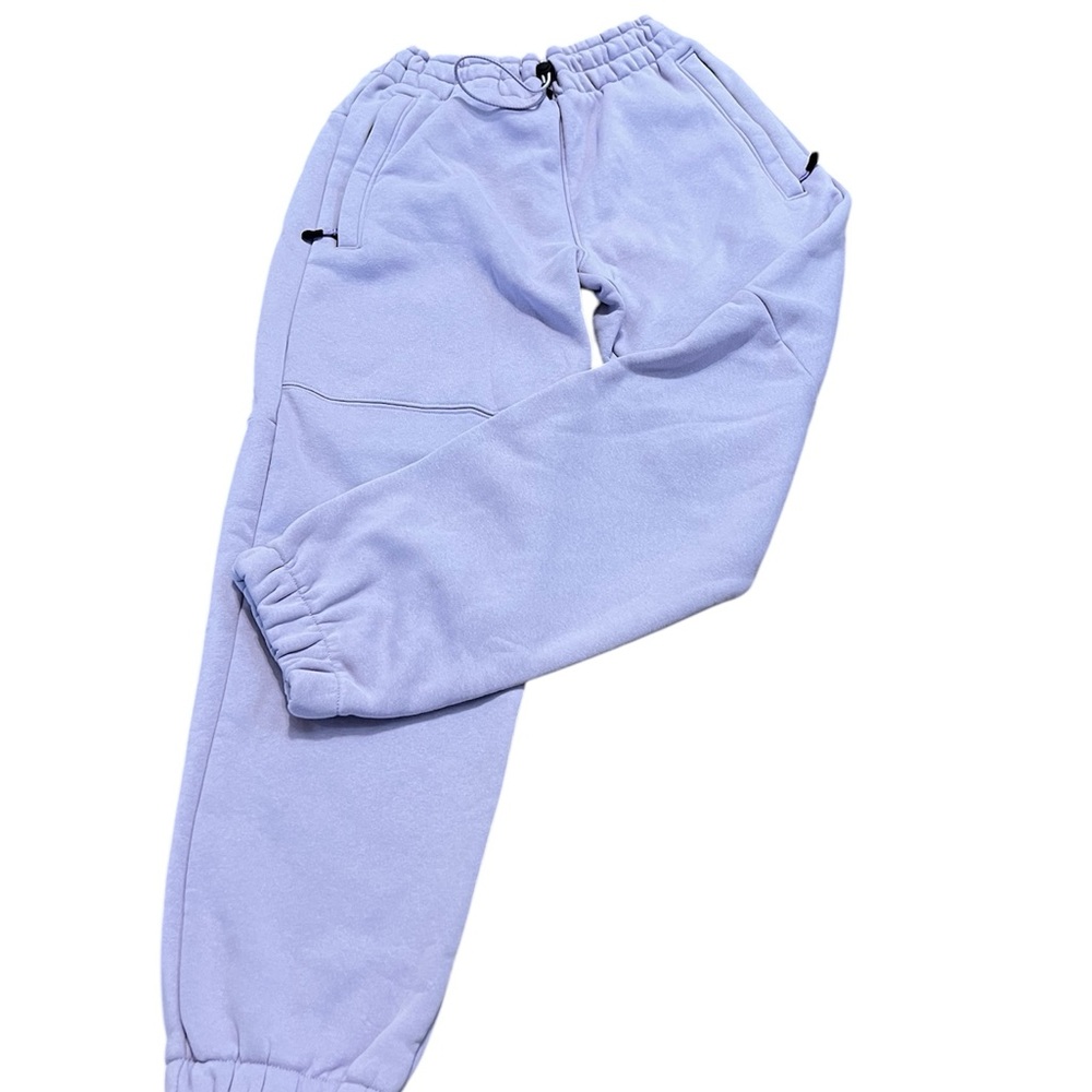 H&M Lavender Sweatpants with Elastic Waistband and Cuffs